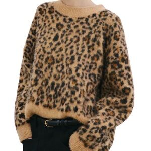 Leopard Print Women's Sweater